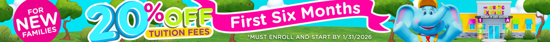 20% off Tuition for first six months