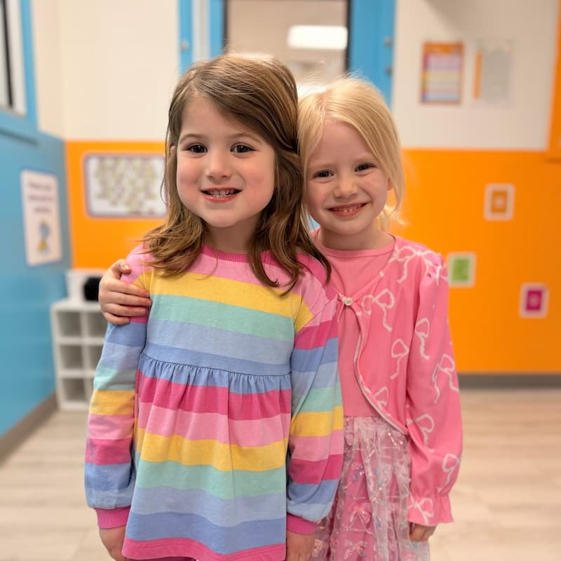 Friends hugging one another.