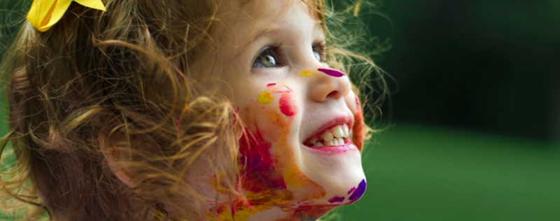 Child with painted face
